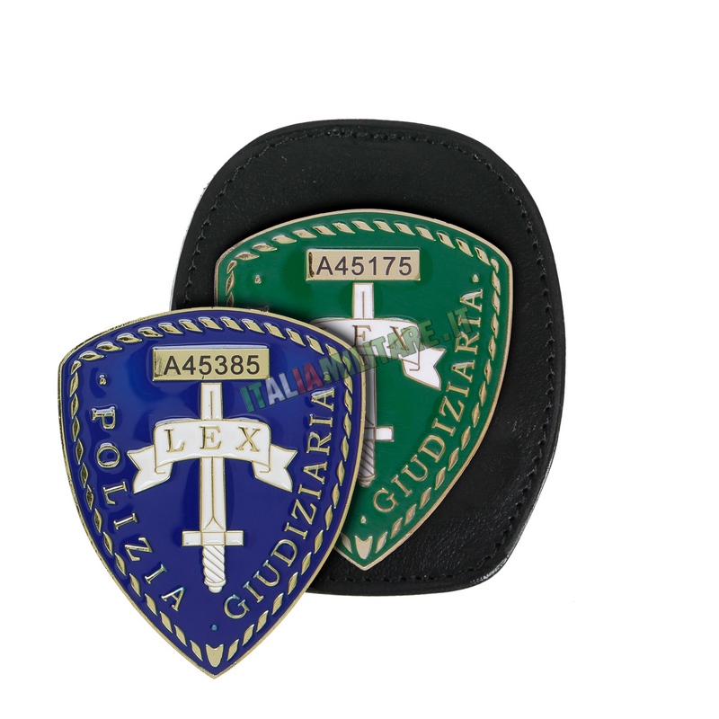 Porta Distintivo Da Cintura e Collo Polizia Giudiziaria Ascot 606