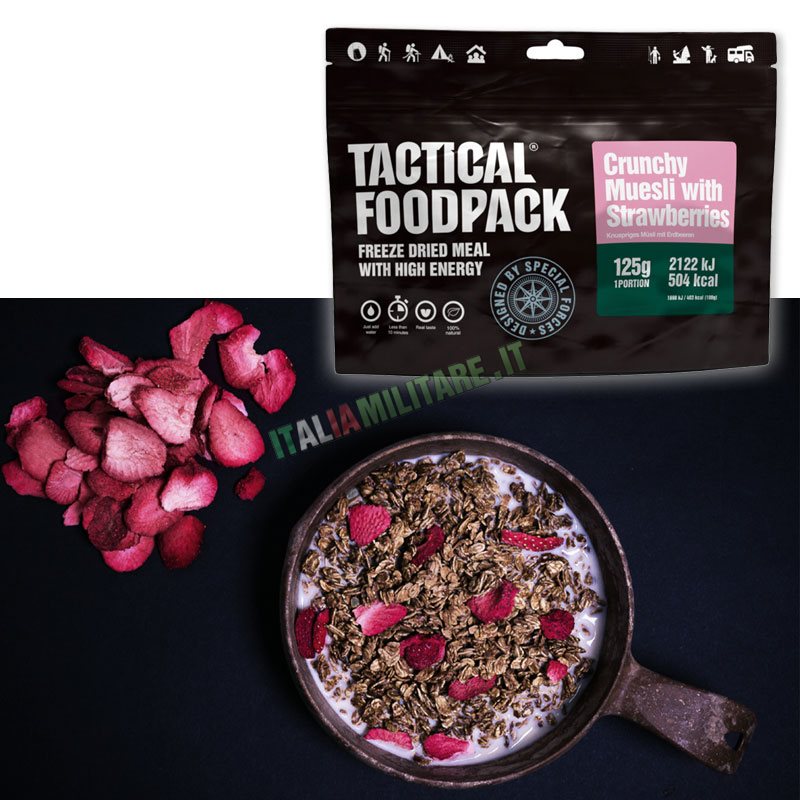 Razione Tactical Foodpack ® - Muesli Croccante con Fragole