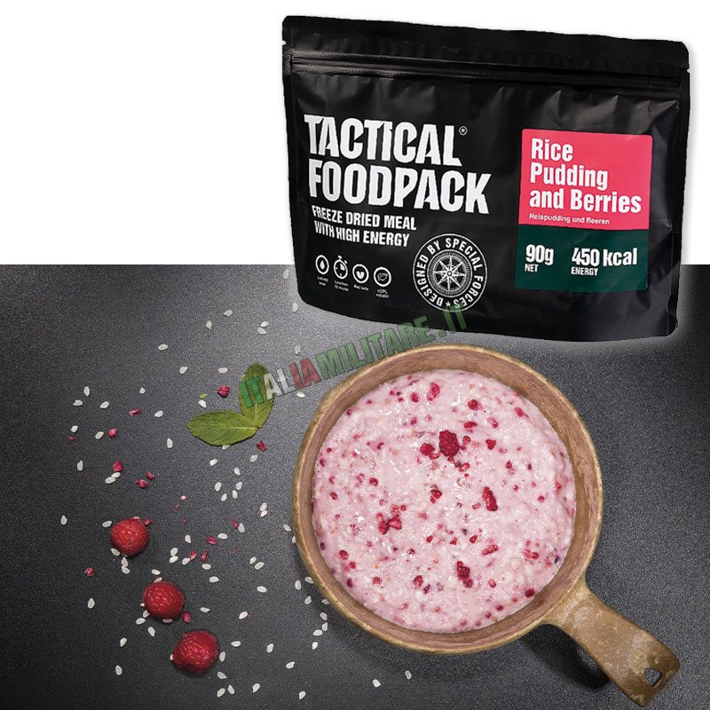 Razione Tactical Foodpack ® - Pudding Riso e Lamponi