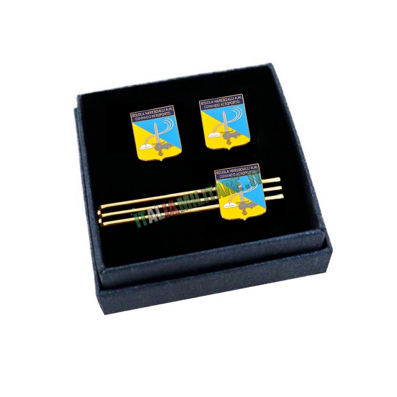 Set Gemelli e Fermacravatte Scuola Marescialli Aeronautica