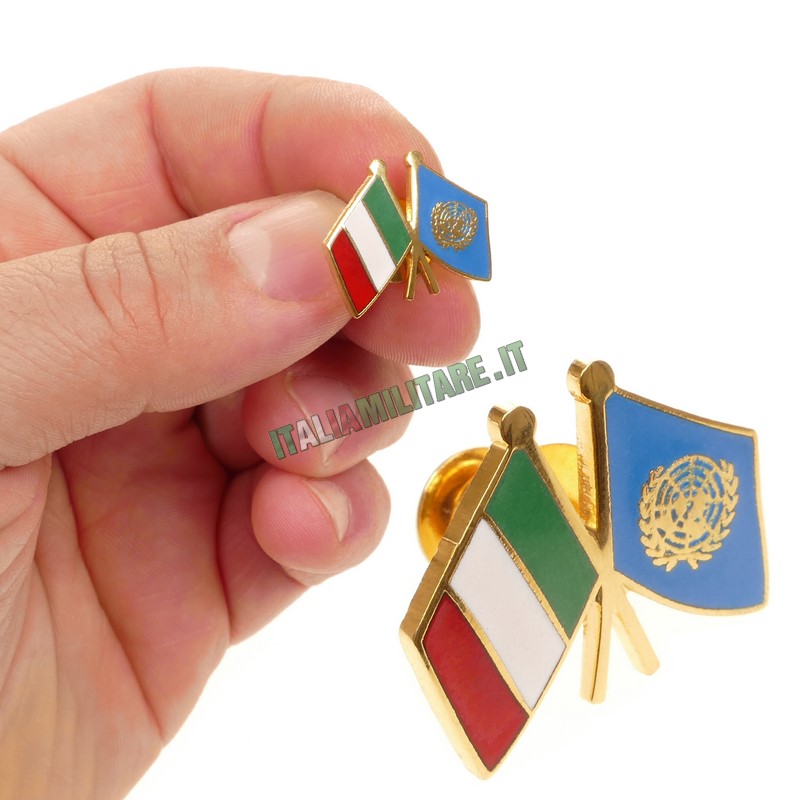 Spilla da Giacca Bandiera Italia ONU