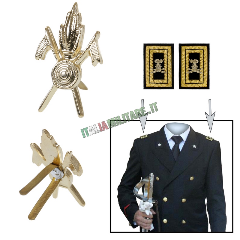 Coppia di Spille per Travette Esercito Italiano Cavalleria Lancieri