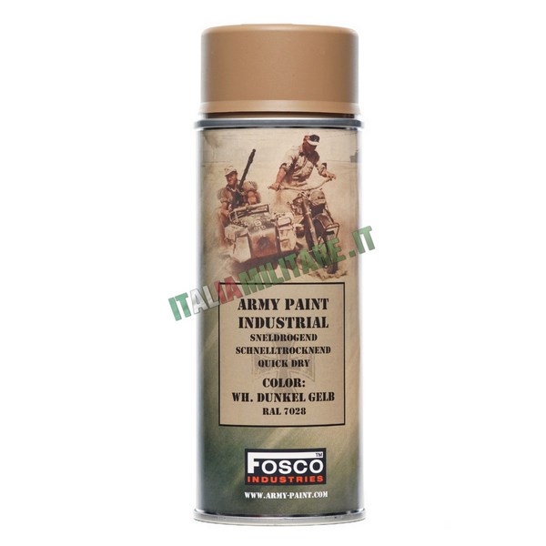 Vernice Militare Spray da 400 ml Sabbia Tedesco - Dunkel Gelb