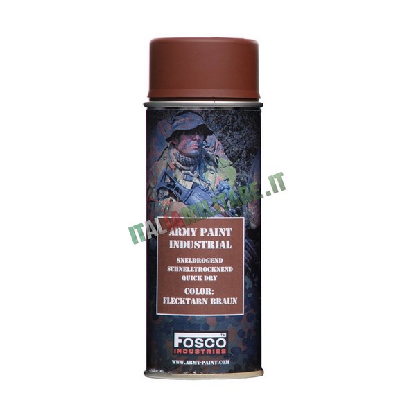 Vernice Militare Spray da 400 ml Flecktarn Brown - Marrone Tedesco