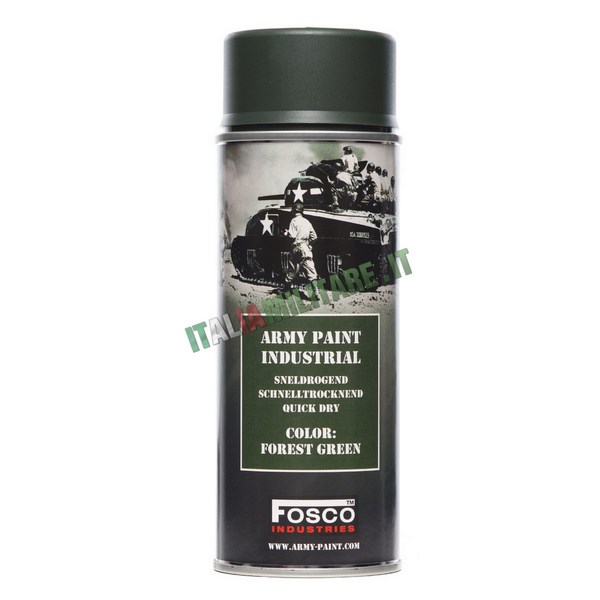 Vernice Militare Spray da 400 ml Verde Foresta - Forest Green