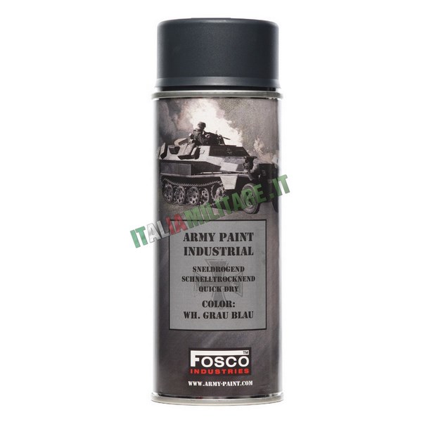Vernice Militare Spray da 400 ml Grigio Blu Tedesco - Grau Blau