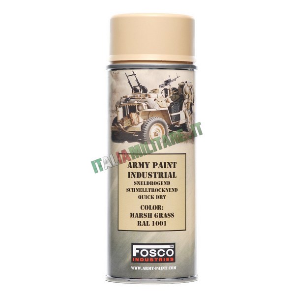 Vernice Militare Spray da 400 ml Erba Secca - Marsh Grass