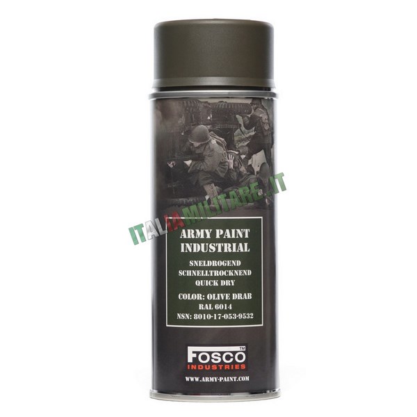 Vernice Militare Spray da 400 ml Verde Oliva - Olive Drab