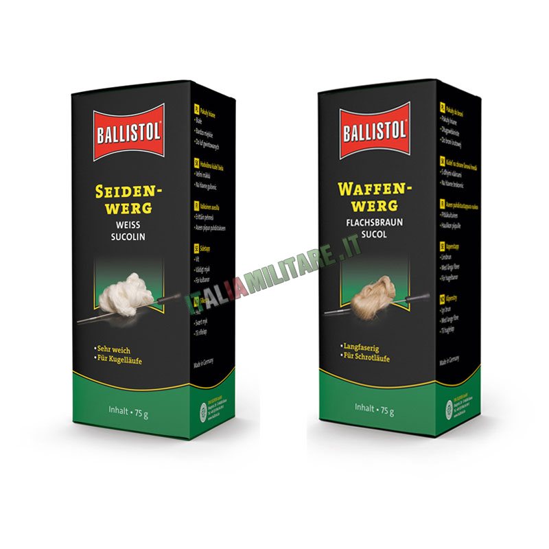 Stoppa per Pulizia Armi Ballistol - Lino o Seta