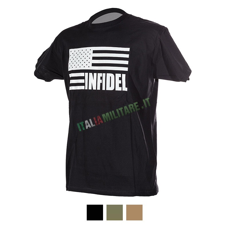 T-Shirt Infidel Militare Americana