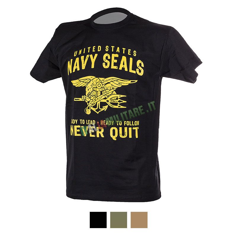 T-Shirt Navy Seals Never Quit...