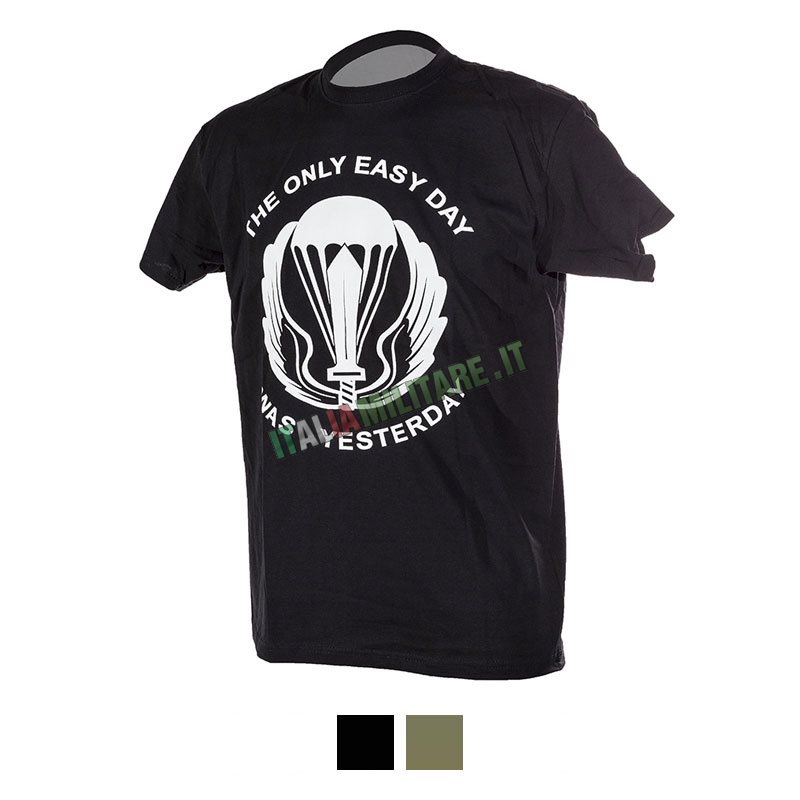 T-Shirt Parà "the only easy day..." - Prodotto Ufficiale