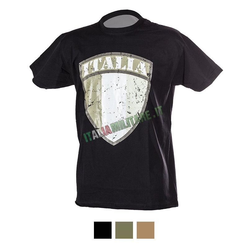 T-Shirt Bandiera Italia Scudo
