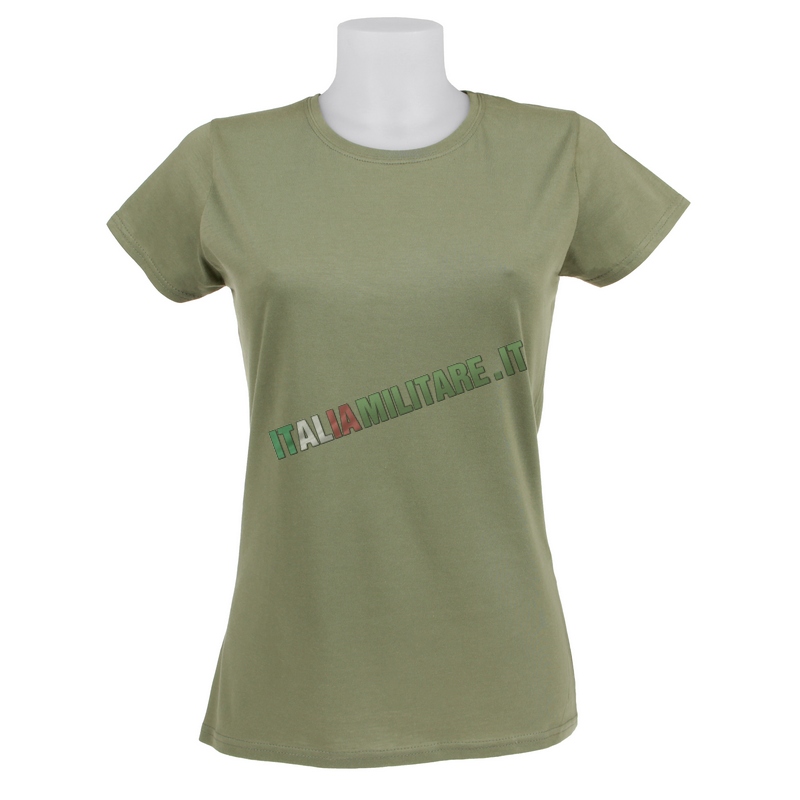 Maniche Corte Maglie Verdi Esercito T-Shirt Militare Verde Da Donna