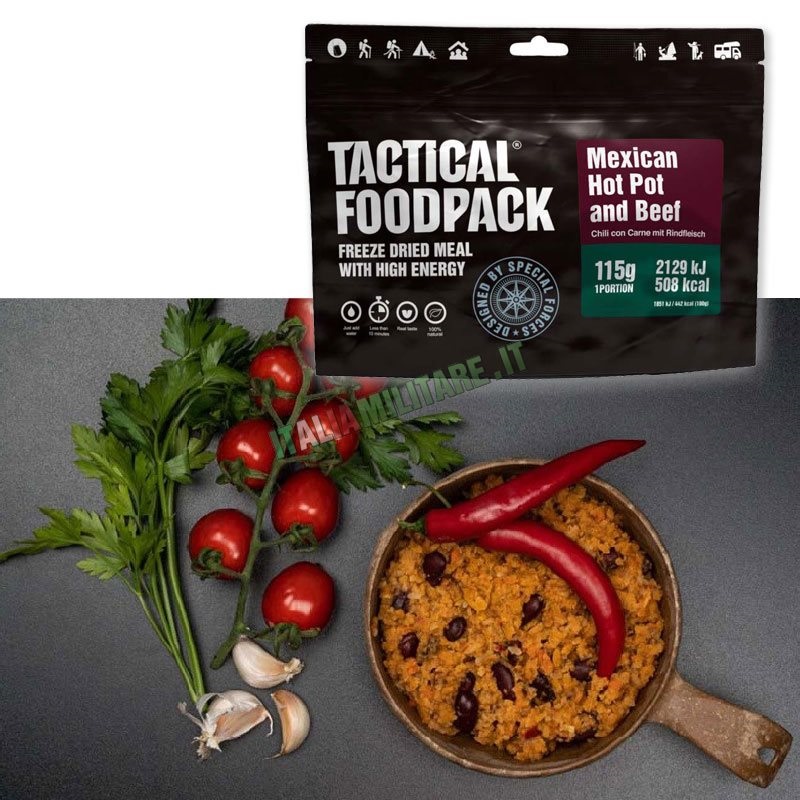 Razione Tactical Foodpack ® - Hot Pot Messicano e Manzo
