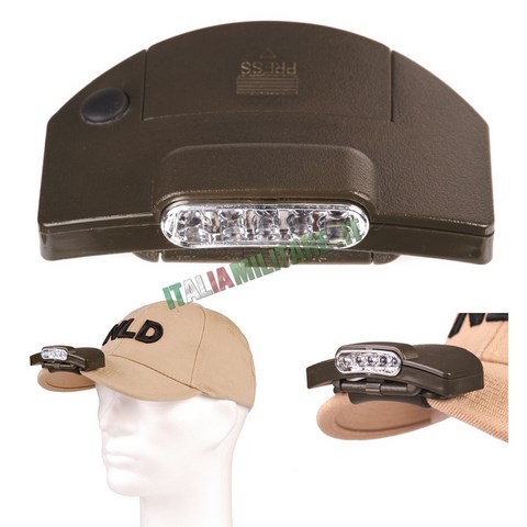 Torcia Militare 5 Led da Cappello