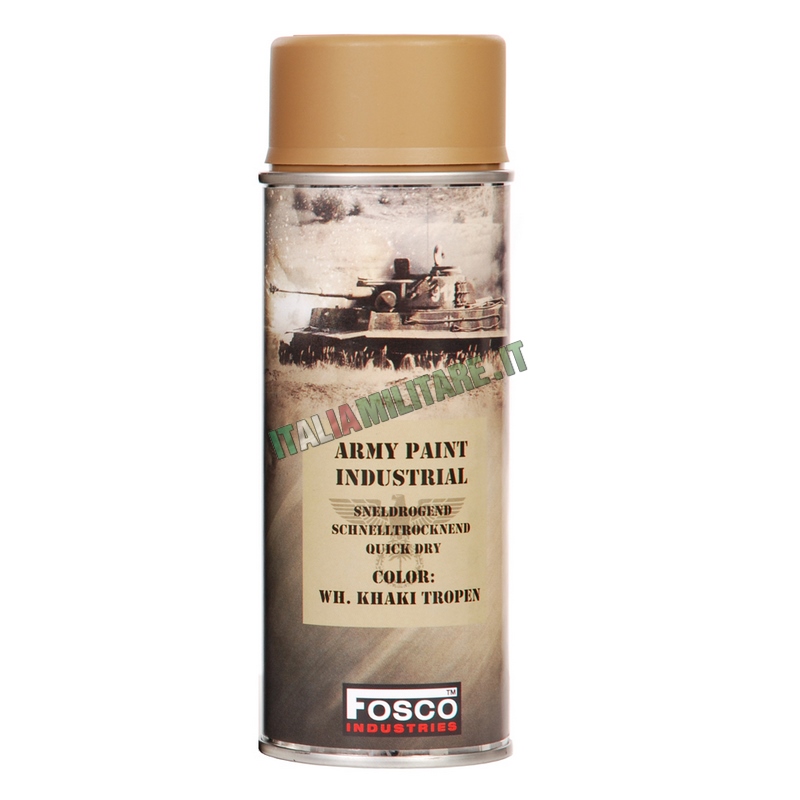 Vernice Militare Spray da 400 ml Khaki - Khaki Tropen