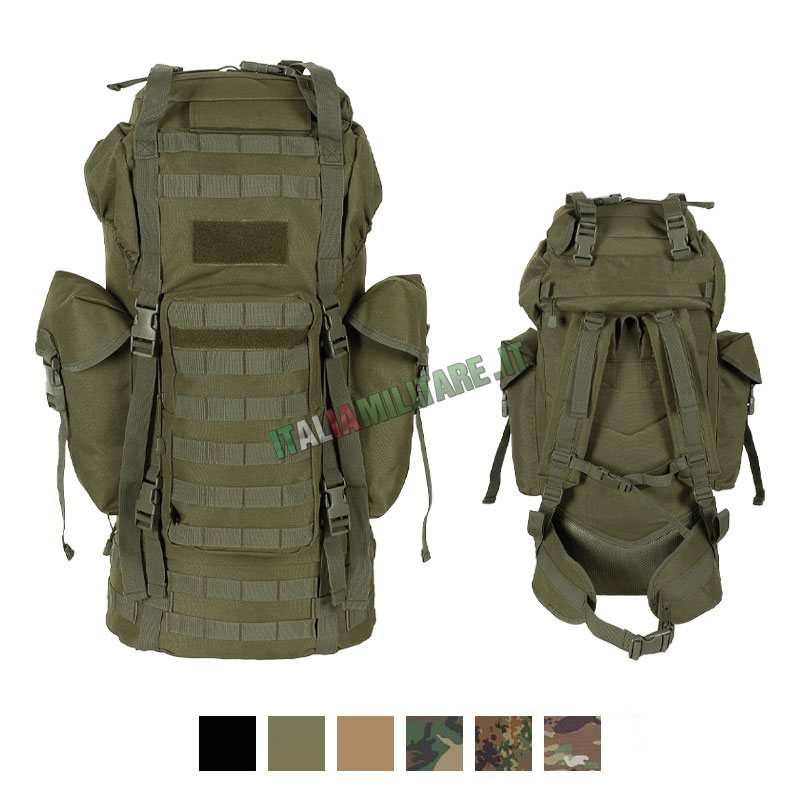 Zaino Alpino Militare da 65 Litri Modulare