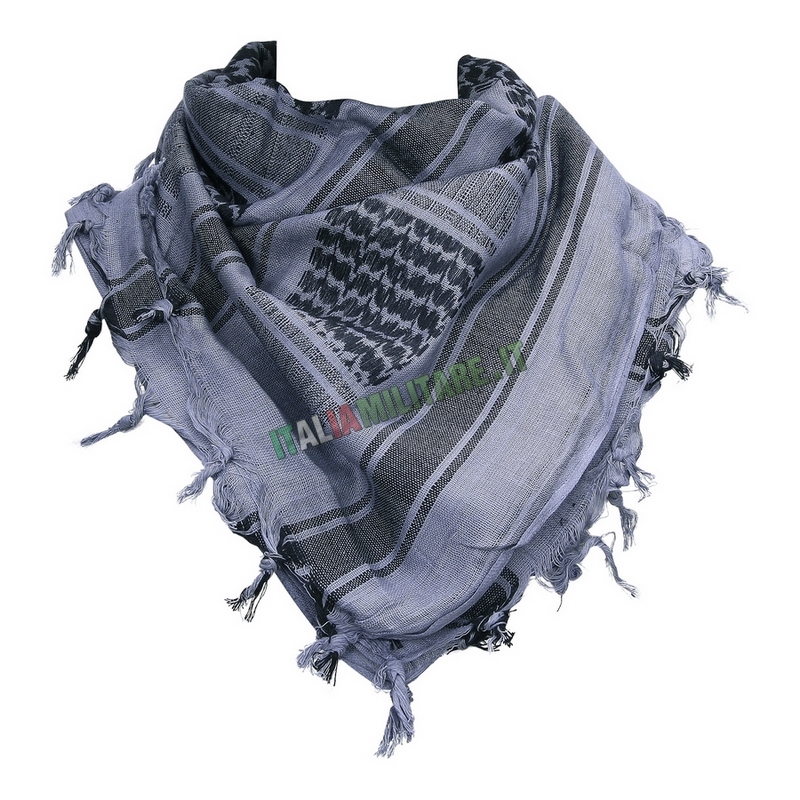 PLO FOULARD SCARF Palestinese Shemagh Oliva / Nera Scarf Skull Teschio - Foto 8